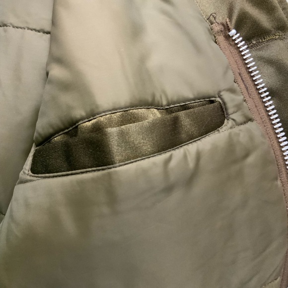 Golden Fleece Aviator Police Bomber Jacket Brown Size 40 Fur Collar Thinsulation - Picture 6 of 6